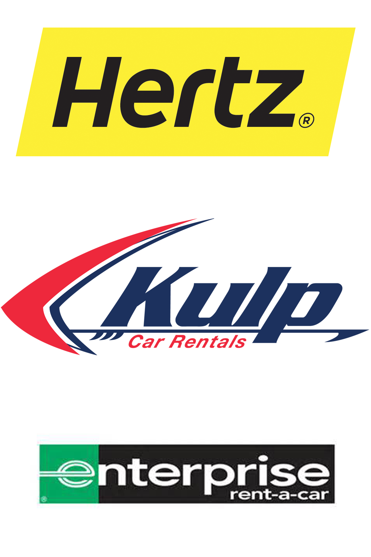 Rental car logos - Barry's Paint Shop