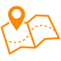 Map location icon representing Barry's Paint Shop service area in Lancaster County.